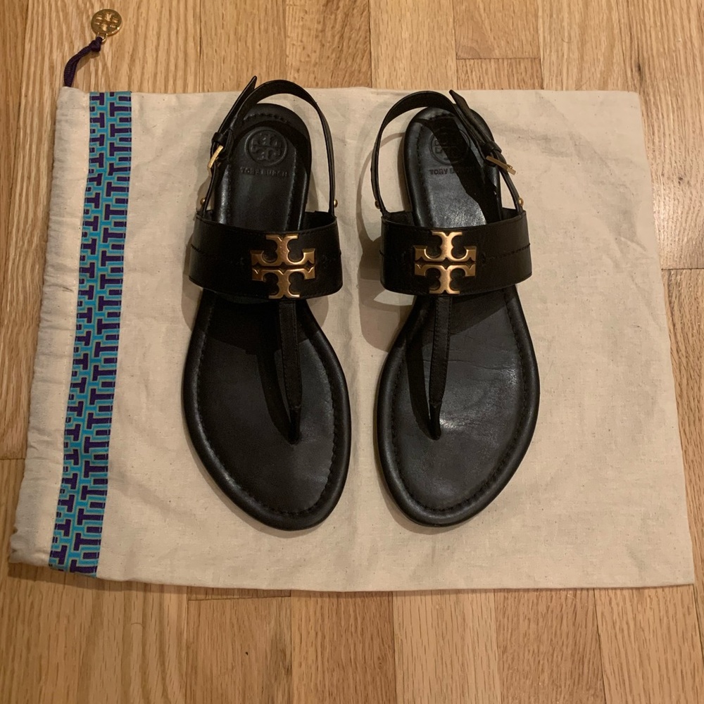 Tory Burch - Black Leather - Sandals - 8.5